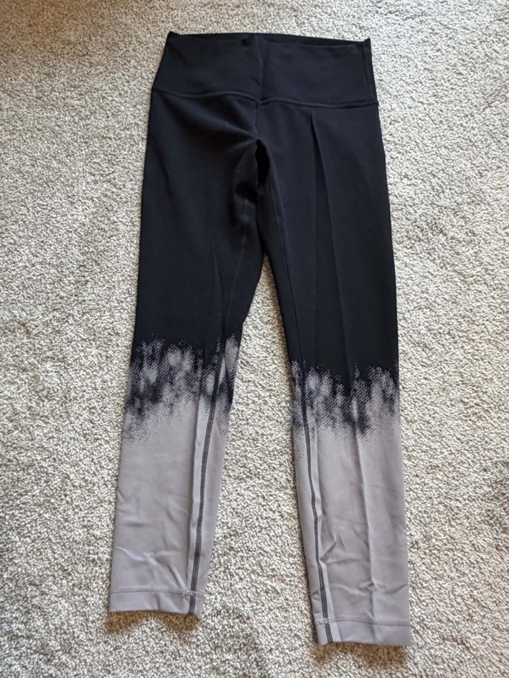 lululemon athletica Wunder Train Black to Gray Ombre High-Rise Leggings